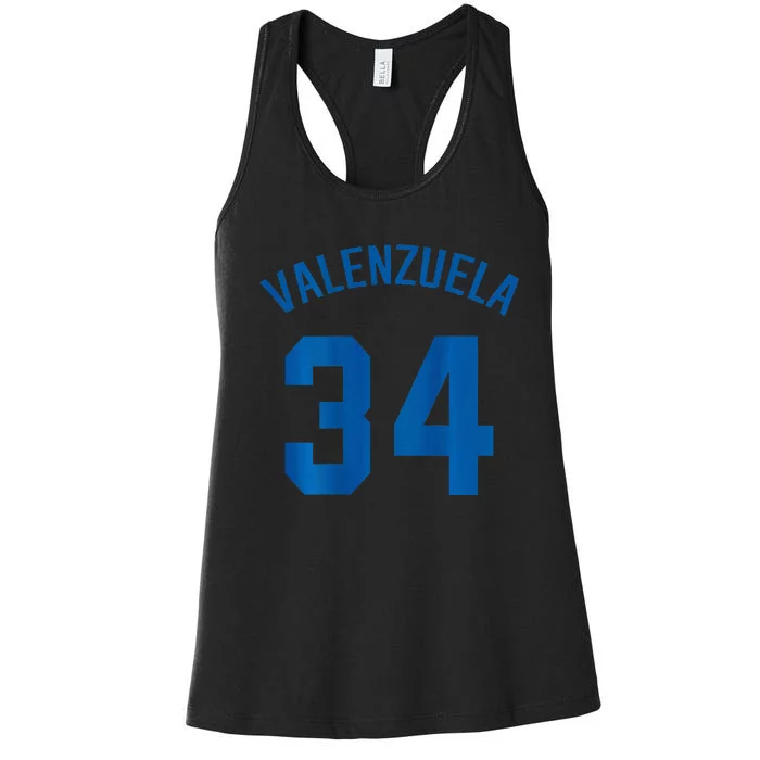 El Toro Valenzuela 34 Los Angeles Women's Racerback Tank