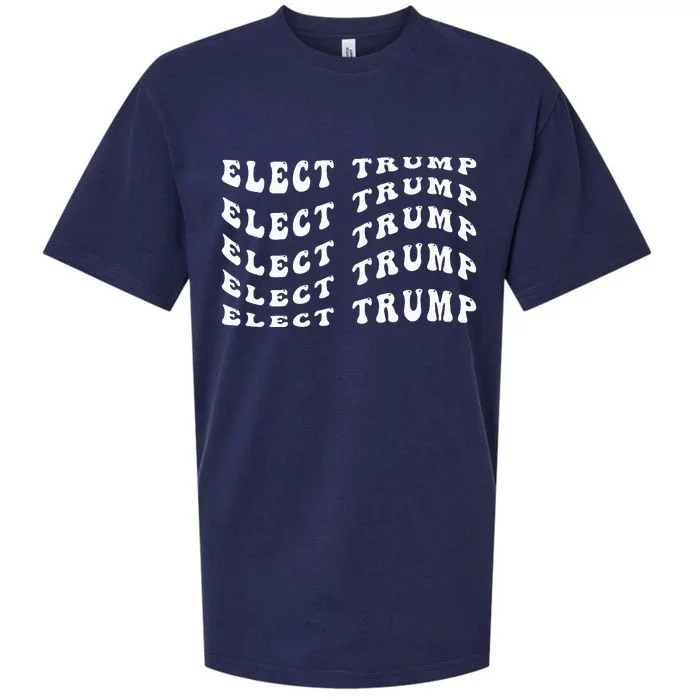 Elect Trump Vintage Election Sueded Cloud Jersey T-Shirt