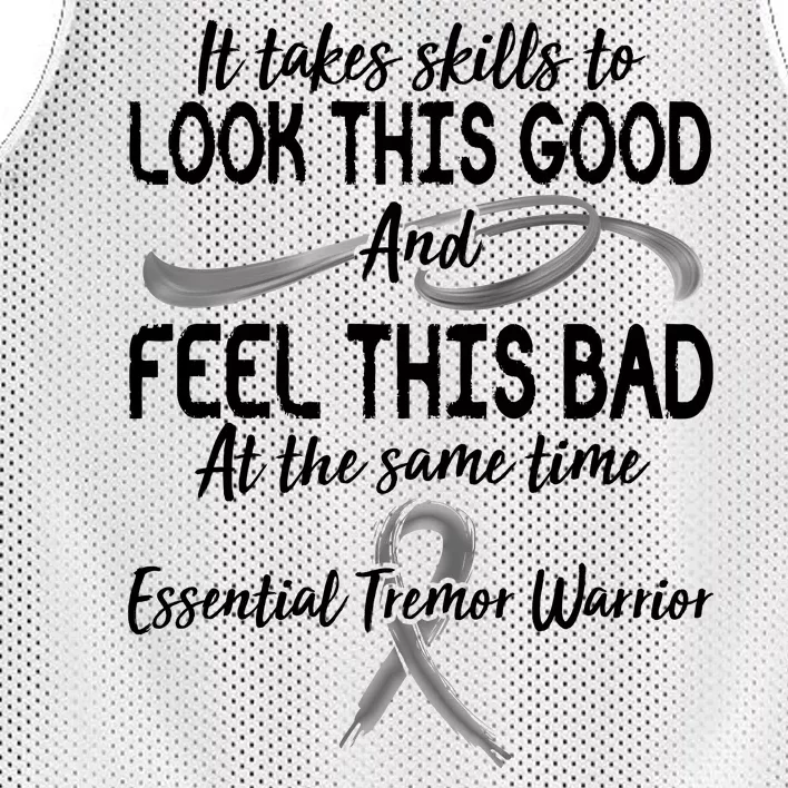 Essential Tremor Warrior It Takes Skills To Look This Good And Feel This Bad Mesh Reversible Basketball Jersey Tank