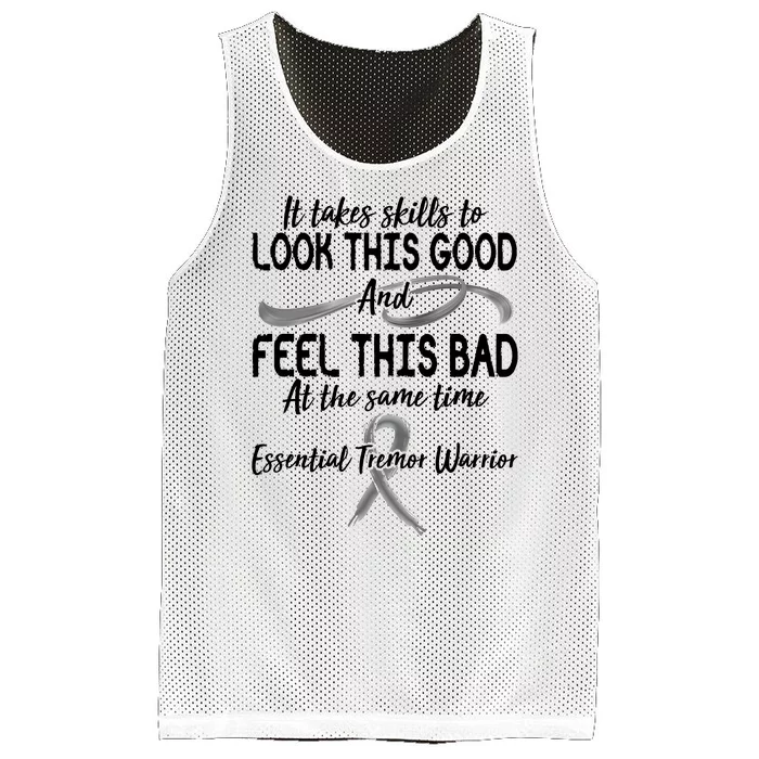 Essential Tremor Warrior It Takes Skills To Look This Good And Feel This Bad Mesh Reversible Basketball Jersey Tank