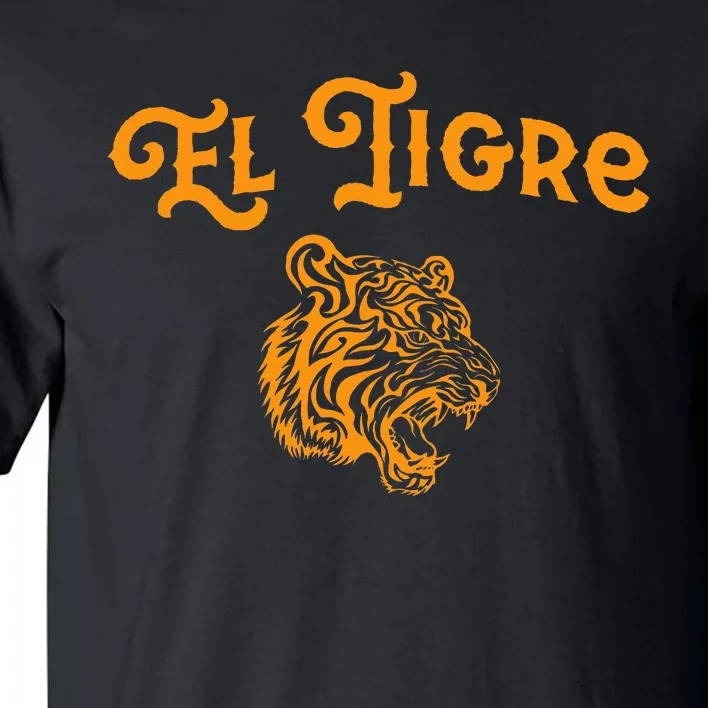 El Tigre With A Tiger Head Tiger Tall T-Shirt