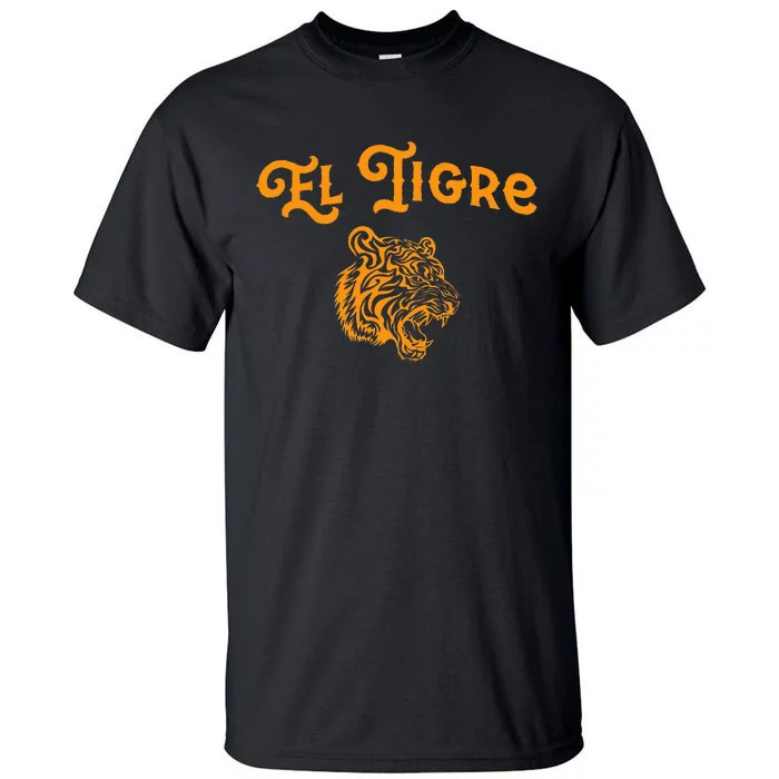 El Tigre With A Tiger Head Tiger Tall T-Shirt