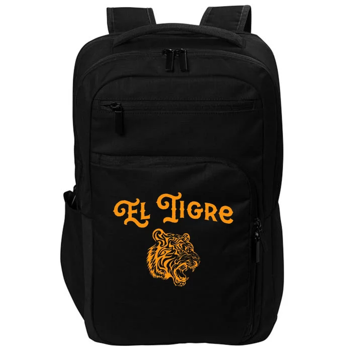 El Tigre With A Tiger Head Tiger Impact Tech Backpack