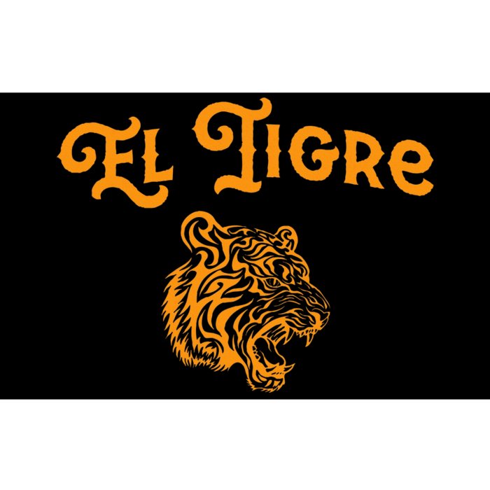 El Tigre With A Tiger Head Tiger Bumper Sticker