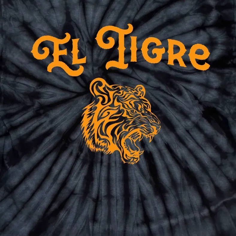 El Tigre With A Tiger Head Tiger Tie-Dye T-Shirt