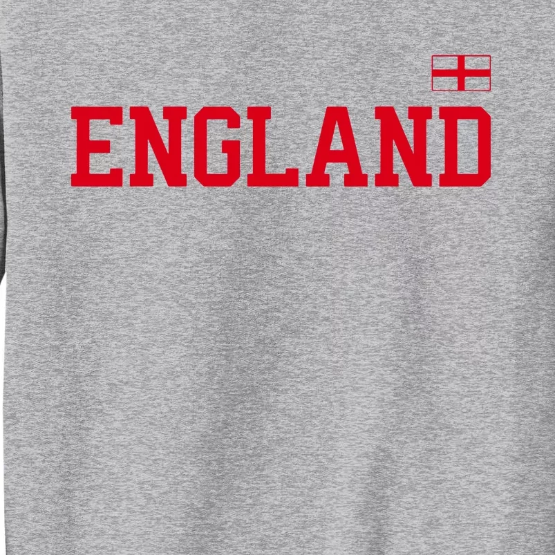 England T Women English Soccer English Flag Tall Sweatshirt