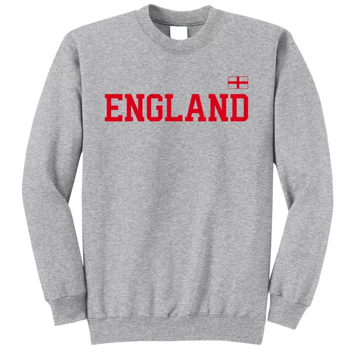 England T Women English Soccer English Flag Tall Sweatshirt