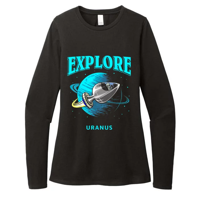 Explore Uranus Allien Womens CVC Long Sleeve Shirt