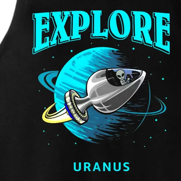 Explore Uranus Allien Ladies Tri-Blend Wicking Tank