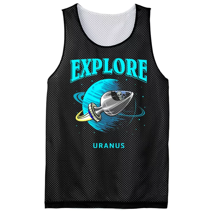 Explore Uranus Allien Mesh Reversible Basketball Jersey Tank