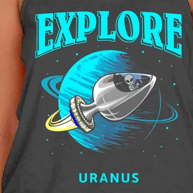 Explore Uranus Allien Women's Knotted Racerback Tank