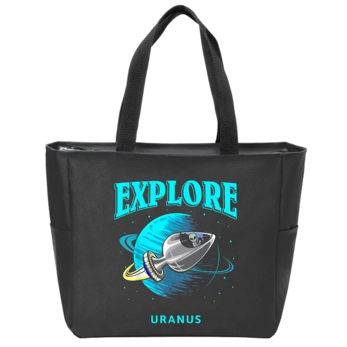 Explore Uranus Allien Zip Tote Bag