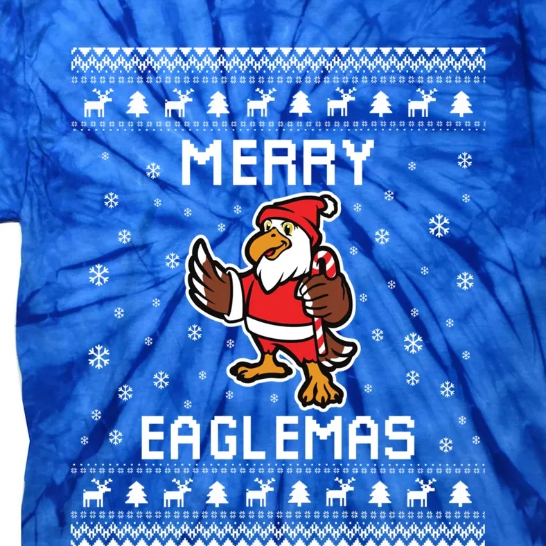 Eagles Ugly Christmas Sweater Eagles Lover Holiday Present Gift Tie-Dye T-Shirt