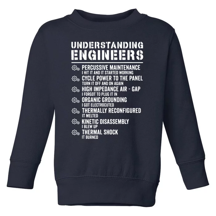 Explained Understanding Engineers Mechanical Engineering Toddler Sweatshirt