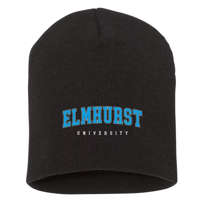 Elmhurst University Short Acrylic Beanie