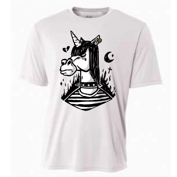 Emo Unicorn Cooling Performance Crew T-Shirt