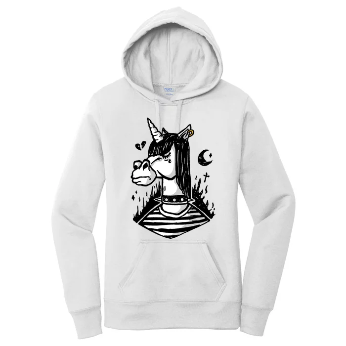 Emo Unicorn Women's Pullover Hoodie