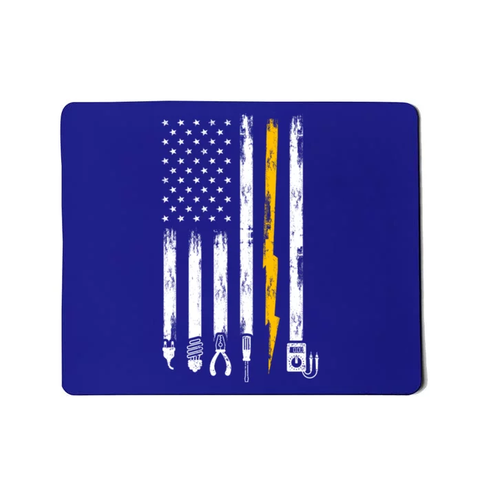 Electrician Us Flag Tools For Electricians Cute Gift Mousepad