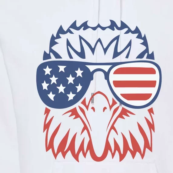 Eagle USA Flag 4th Of July Sunglasses Funny Patriotic Eagle Premium Hoodie