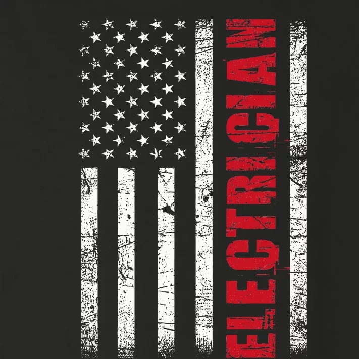 Electrician Usa Flag Lineman Electrical Worker Repairmen Toddler Long Sleeve Shirt