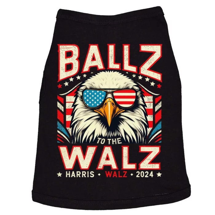 Eagle Usa Flag Ballz To The Walz Harris Walz 2024 Graphic Gift Doggie Tank