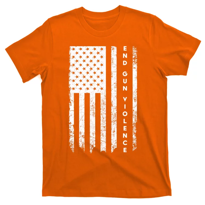 Enough USA Flag End Gun Violence T-Shirt