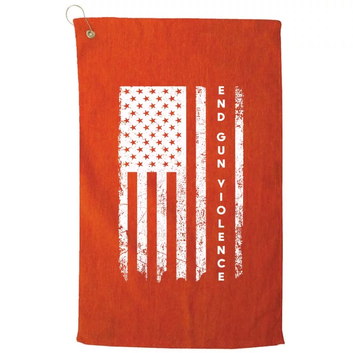 Enough USA Flag End Gun Violence Platinum Collection Golf Towel