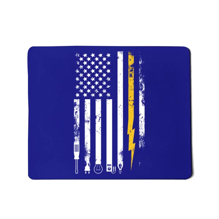 Electrician Us Flag Electricians Tools Cute Gift Mousepad