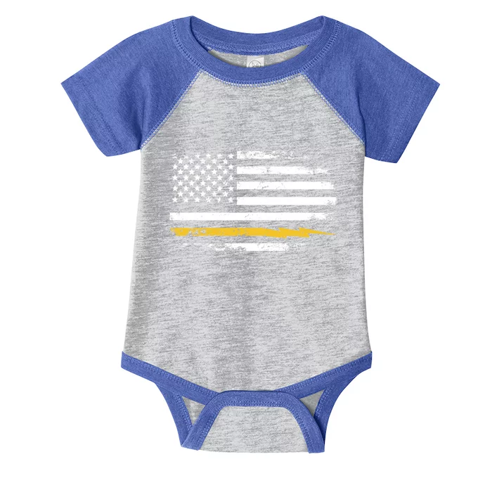 Electrician Us Flag Meaningful Gift Infant Baby Jersey Bodysuit