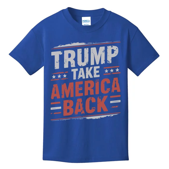 Election Usa Flag The Return 2024 Gift Kids T-Shirt