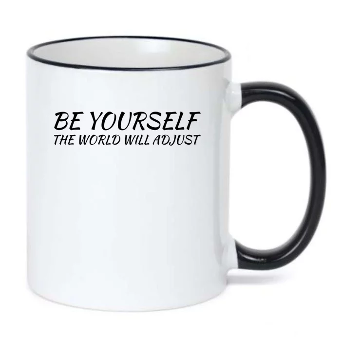 Embrace Uniqueness Inspirational Quote Gift Black Color Changing Mug