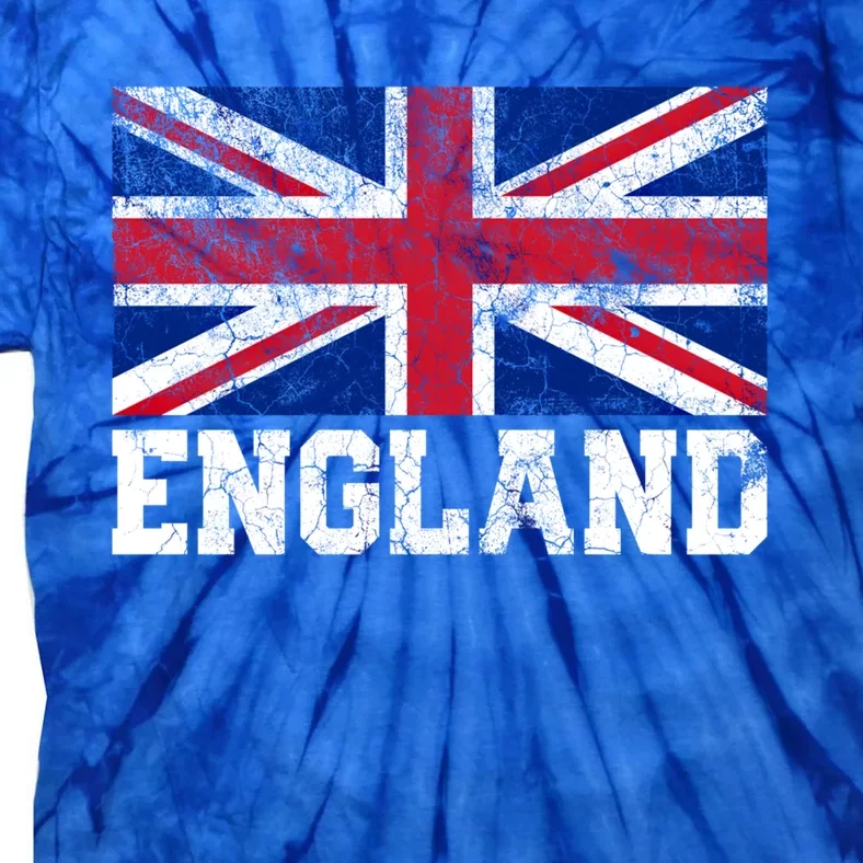 England Union Jack Flag Pride Roots Country Family Nation Gift Tie-Dye T-Shirt