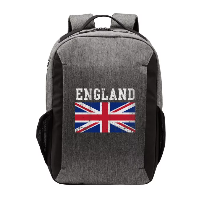 England Union Jack United Kingdom British Flag Vintage Faded Meaningful Gift Vector Backpack