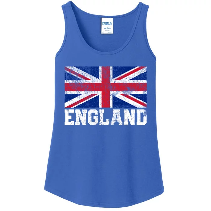 England Union Jack Flag Pride Roots Country Family Nation Gift Ladies Essential Tank