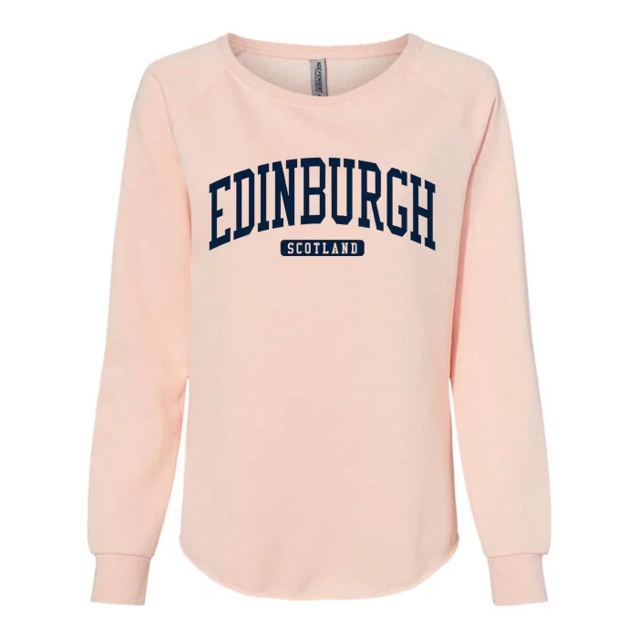 Edinburgh United Kingdom Uk College University Style Womens California Wash Sweatshirt