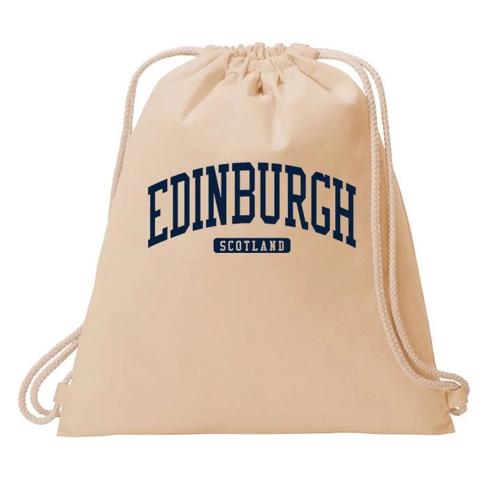 Edinburgh United Kingdom Uk College University Style Drawstring Bag