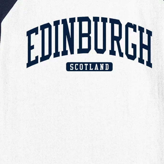 Edinburgh United Kingdom Uk College University Style Baseball Sleeve Shirt