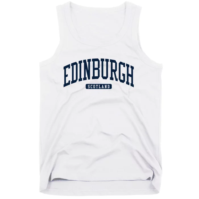 Edinburgh United Kingdom Uk College University Style Tank Top