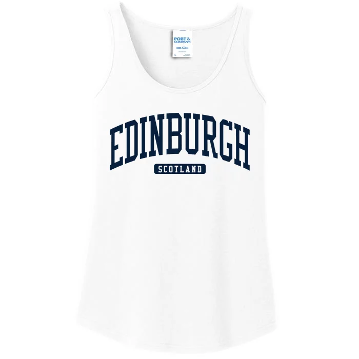 Edinburgh United Kingdom Uk College University Style Ladies Essential Tank