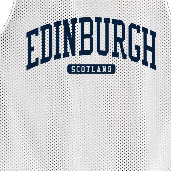 Edinburgh United Kingdom Uk College University Style Mesh Reversible Basketball Jersey Tank