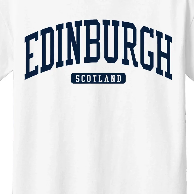 Edinburgh United Kingdom Uk College University Style Kids T-Shirt