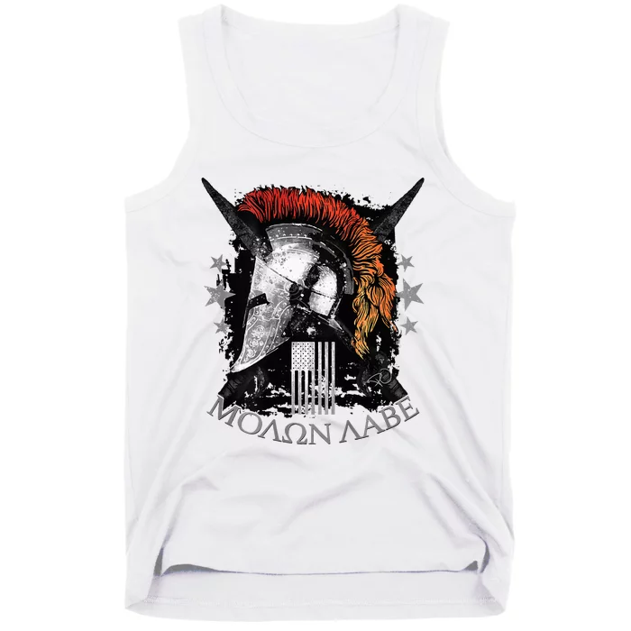 Epic Usa Molon Labe Come And Take Them Spartan 2nd Amendment Tank Top