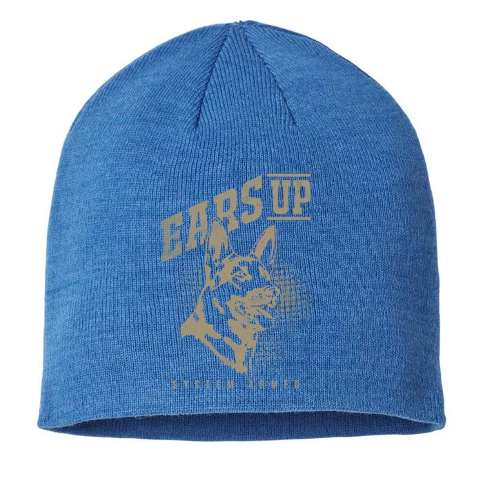 Ears Up System Armed Ger Shepherd Owners Ger Shepherd Gift 8 1/2in Sustainable Knit Beanie