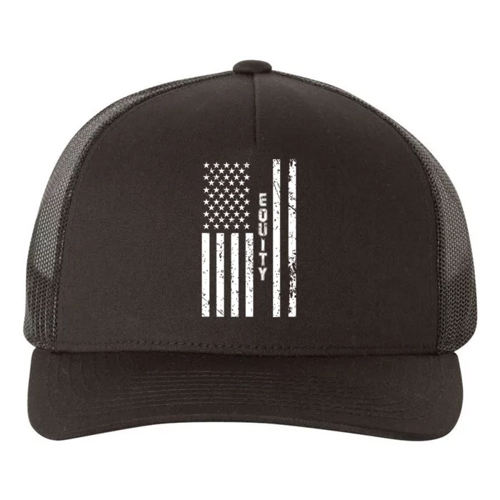 Equity United States Patriotic American Flag Yupoong Adult 5-Panel Trucker Hat