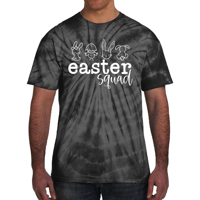 Easter Vibes Bunny Easter Squad Tie-Dye T-Shirt