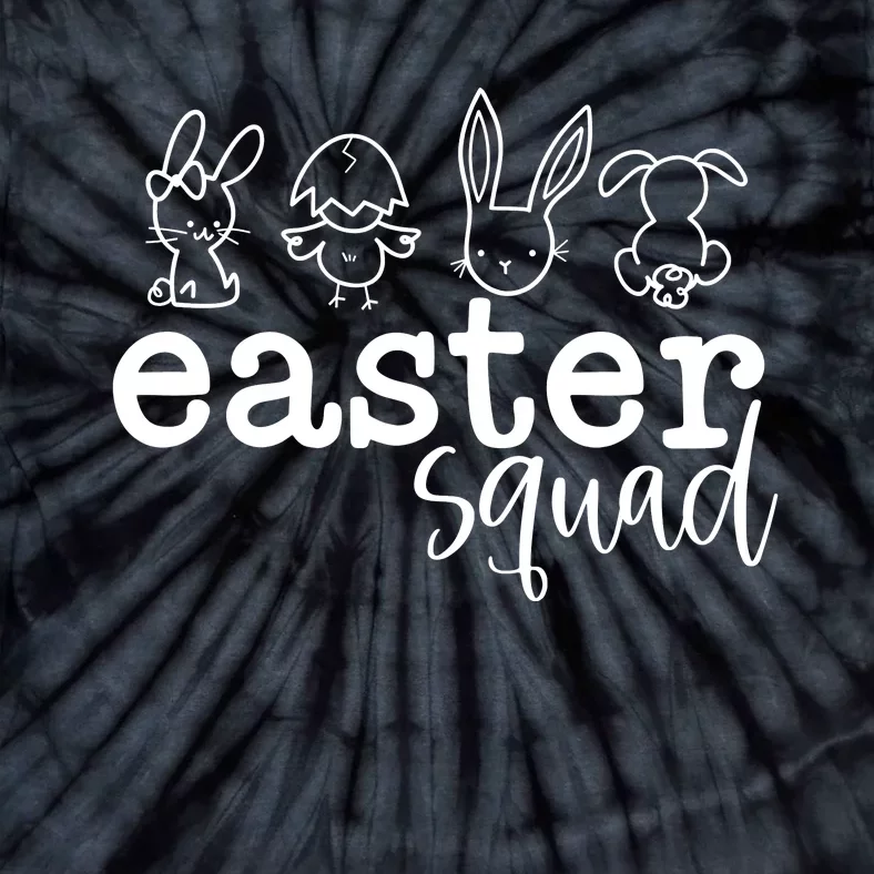 Easter Vibes Bunny Easter Squad Tie-Dye T-Shirt