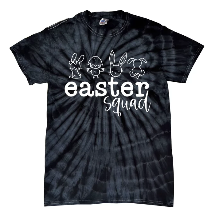 Easter Vibes Bunny Easter Squad Tie-Dye T-Shirt