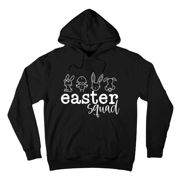 Easter Vibes Bunny Easter Squad Tall Hoodie