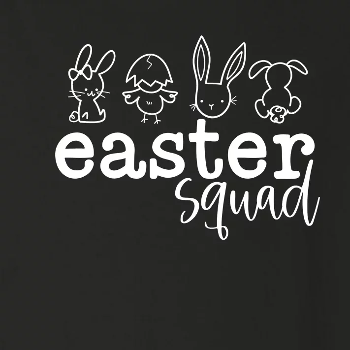 Easter Vibes Bunny Easter Squad Toddler Long Sleeve Shirt