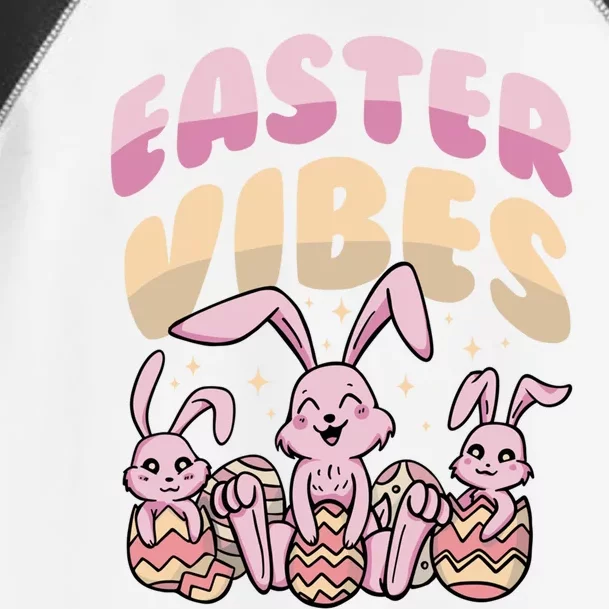 Easter Vibes Cute Bunnies Holiday Season Easter Sunday Gift Toddler Fine Jersey T-Shirt